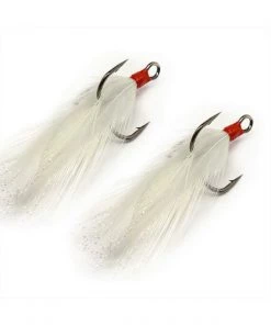 Spro.com Gamakatsu Replacement Hooks Gamakatsu Feathered Treble (White)