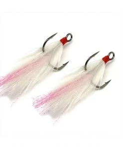 Spro.com Gamakatsu Replacement Hooks Gamakatsu Feathered Treble (Red)