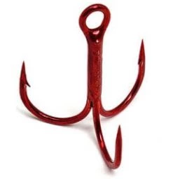 Spro.com Gamakatsu Replacement Hooks Gamakatsu Treble Round Bend (Red)
