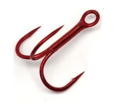 Spro.com Gamakatsu Replacement Hooks Gamakatsu Treble Round Bend (Red)