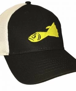 Spro.com LOGO GOODS *BUCKTAIL JIG HAT BLK/WHT MESH