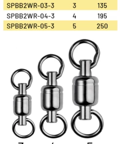 Spro.com Swivels POWER BALL BEARING SWIVEL WITH 2 WELDED RINGS