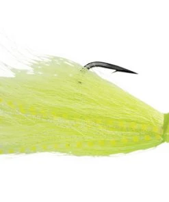 Spro.com POWER BUCKTAIL ZEBRA CRAZY CHARTREUSE Bucktail Jig