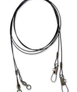 Spro.com Leaders WIRE LEADER-BALL BEARING SWIVEL-INTERLOCK SNAP