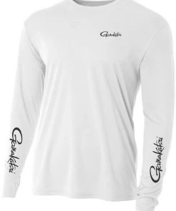Spro.com GAMAKATSU PERFORMANCE SHIRT LONG SLEEVE WHITE LOGO GOODS