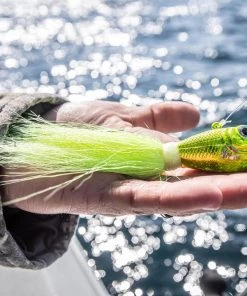 Spro.com BUCKTAIL JIG CHROME CHARTREUSE